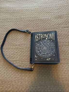 Mad Engine Astronomy Book Crossbody Purse Bag
